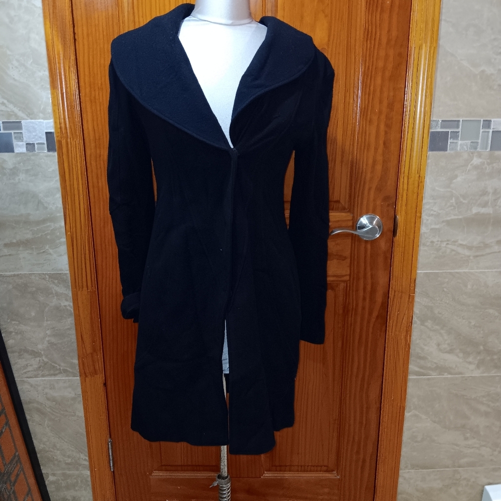 Long Winter Black Coat Size 2